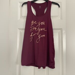 Champion Burgundy Tank Top with Gold Script